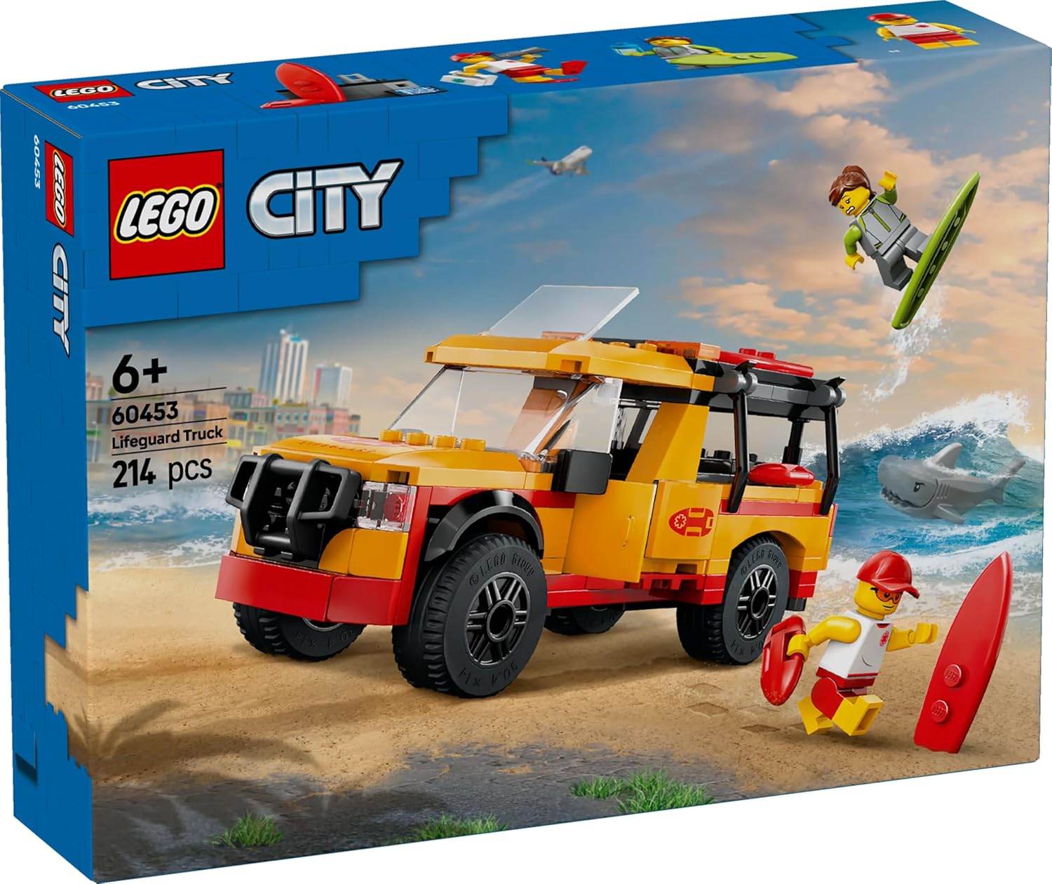 LEGO City Lifeguard Beach Rescue Truck Building Kit For Ages 6+