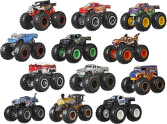 Hot Wheels Monster Trucks 1:64 Scale Set of 12 Die-Cast Toy Trucks for Kids and Collectors, Styles May Vary​