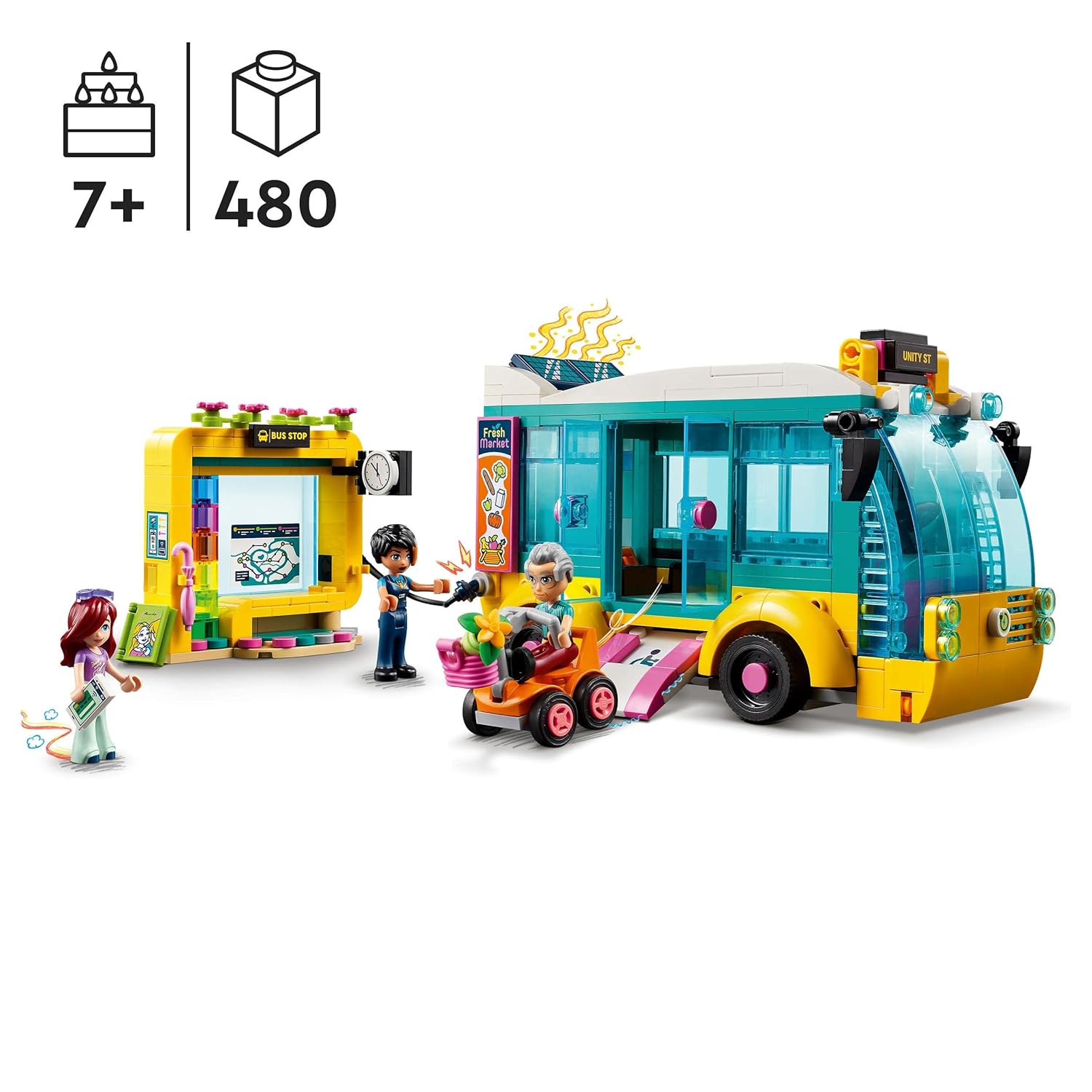 LEGO Friends Heartlake City Bus Building Kit For Ages 7+