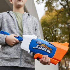Nerf Super Soaker Rainstorm Water Blaster for Holi - Easy Fill and Blast - Large 650Ml Water Tank - for Drenching Water Blast Games On Holi Festival, Branded Toy Pichkari for Kids 6+