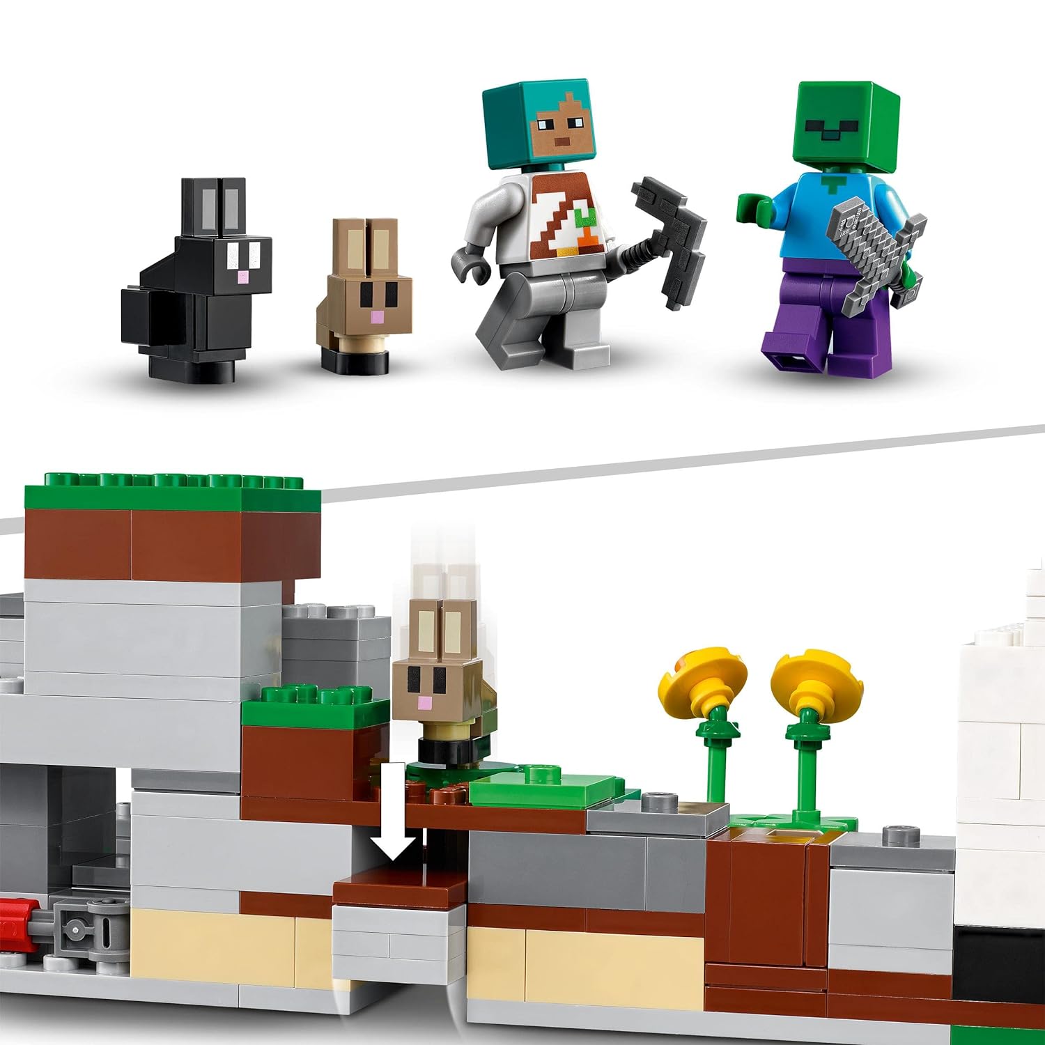 LEGO Minecraft The Rabbit Ranch Building Kit for Ages 8+