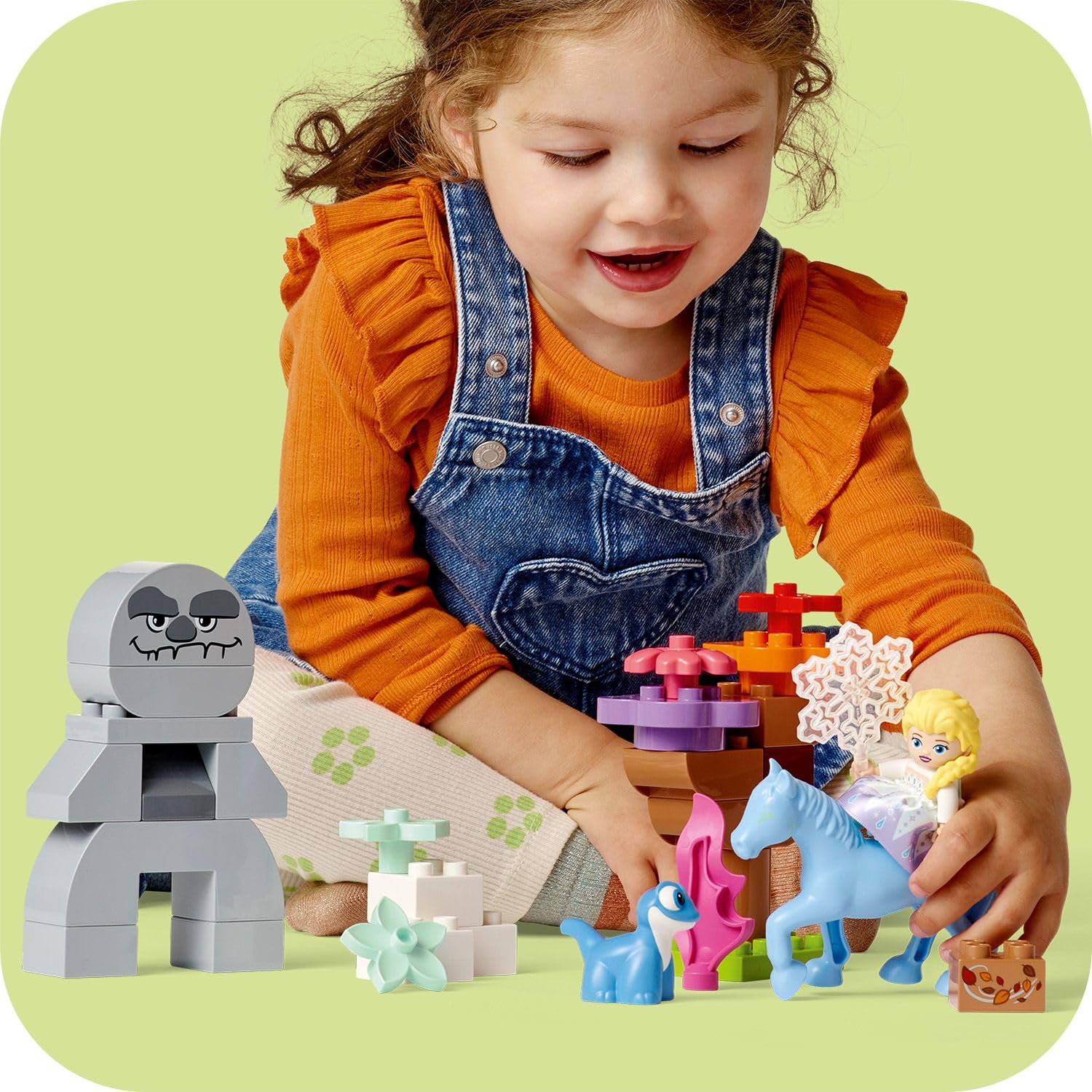 LEGO DUPLO Disney Elsa & Bruni in The Enchanted Forest Building Kit For Ages 2+