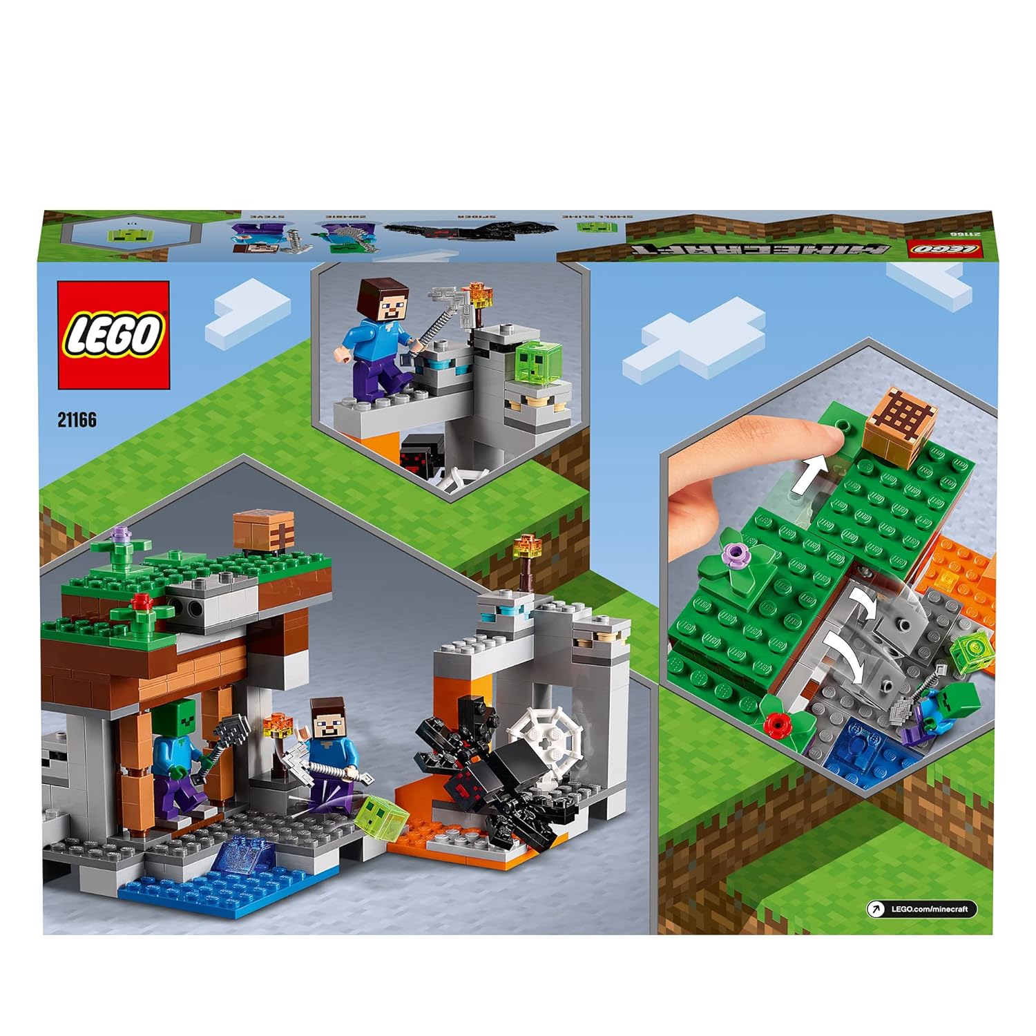 LEGO Minecraft The Abandoned Mine Set Building Kit for Ages 7+