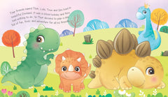 Booktopus Touch and Feel Board Book - Dino Day Out Sensory Book for Toddlers - Textured Baby Books for 4+
