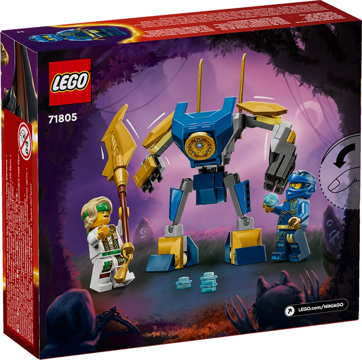 LEGO NINJAGO Jay’s Mech Battle Pack Ninja Toy Building Kit for Ages 6+