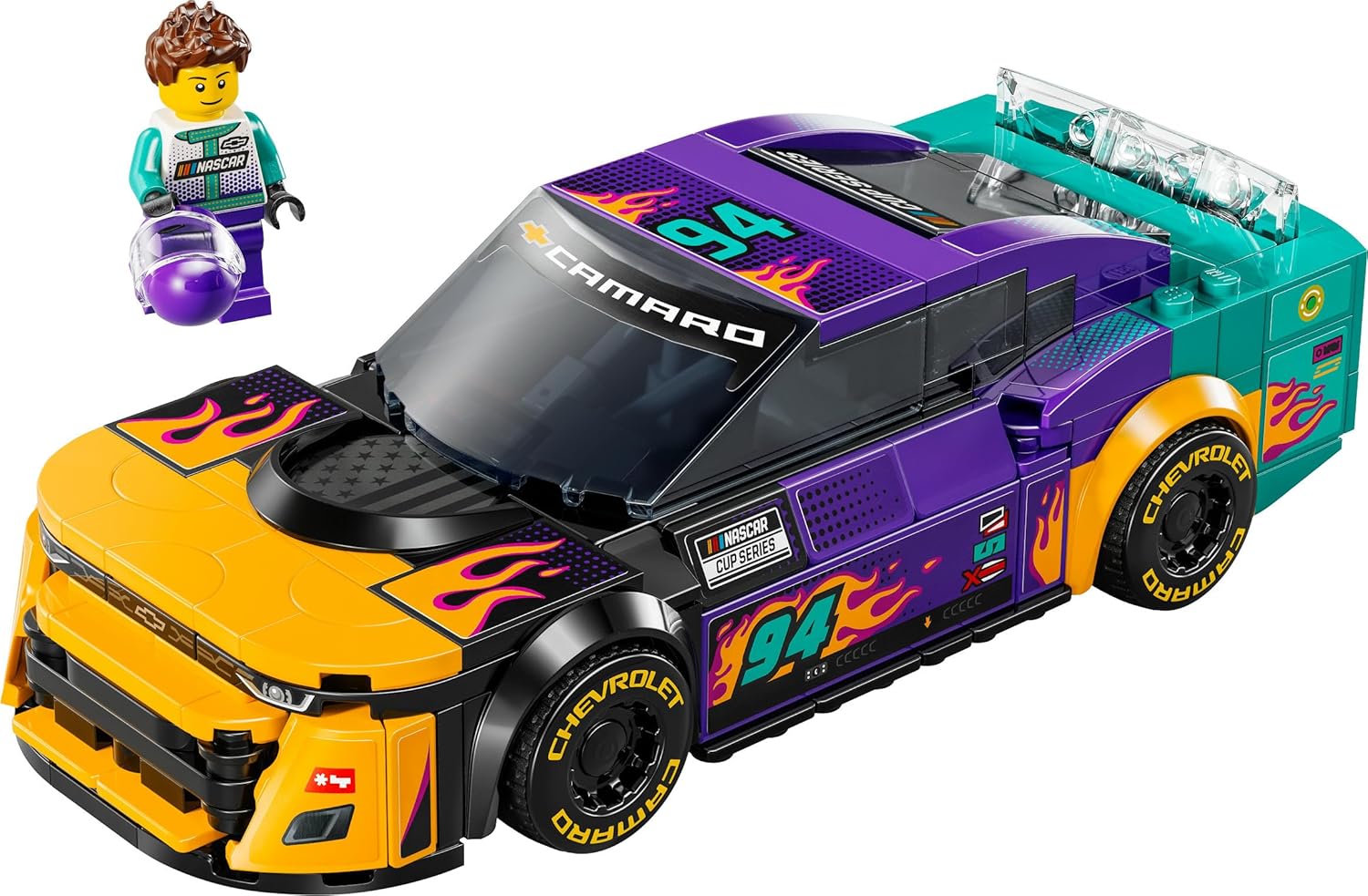 LEGO Speed Champions NASCAR Next Gen Chevrolet Camaro Vehicle Building Kit For Ages 9+