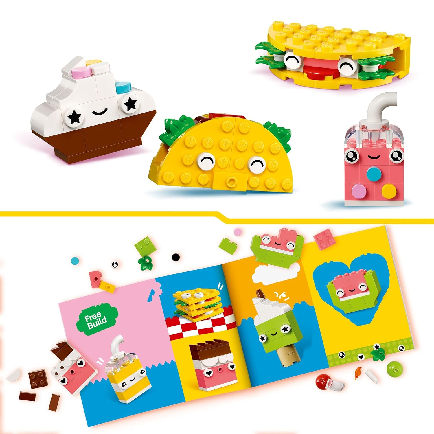 LEGO Classic Creative Food Friends Building Kit For Ages 4+