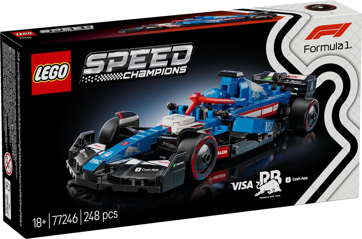 LEGO Speed Champions Visa Cash App RB VCARB 01 F1 Race Car Building Kit For Ages 18+