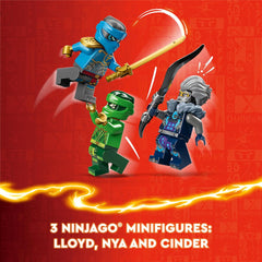 LEGO NINJAGO Lloyd’s Elemental Power Mech Toy Set Building Kit for Ages 7+