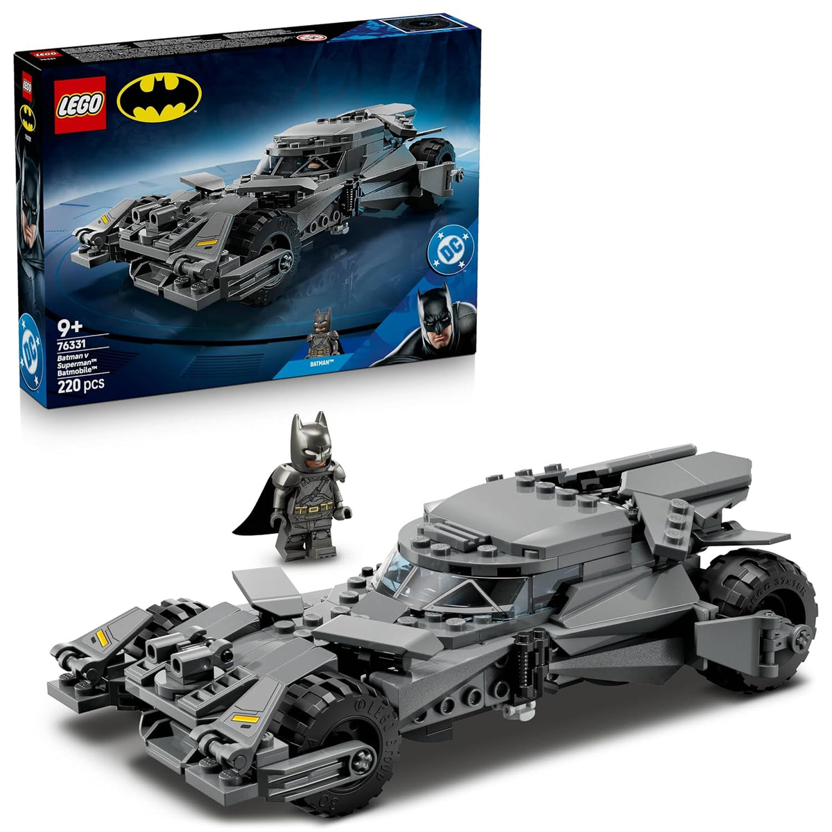 LEGO DC Batman Batman v Superman Batmobile - Super Hero Toy - Car Building Kit For Ages 9 Years & Up