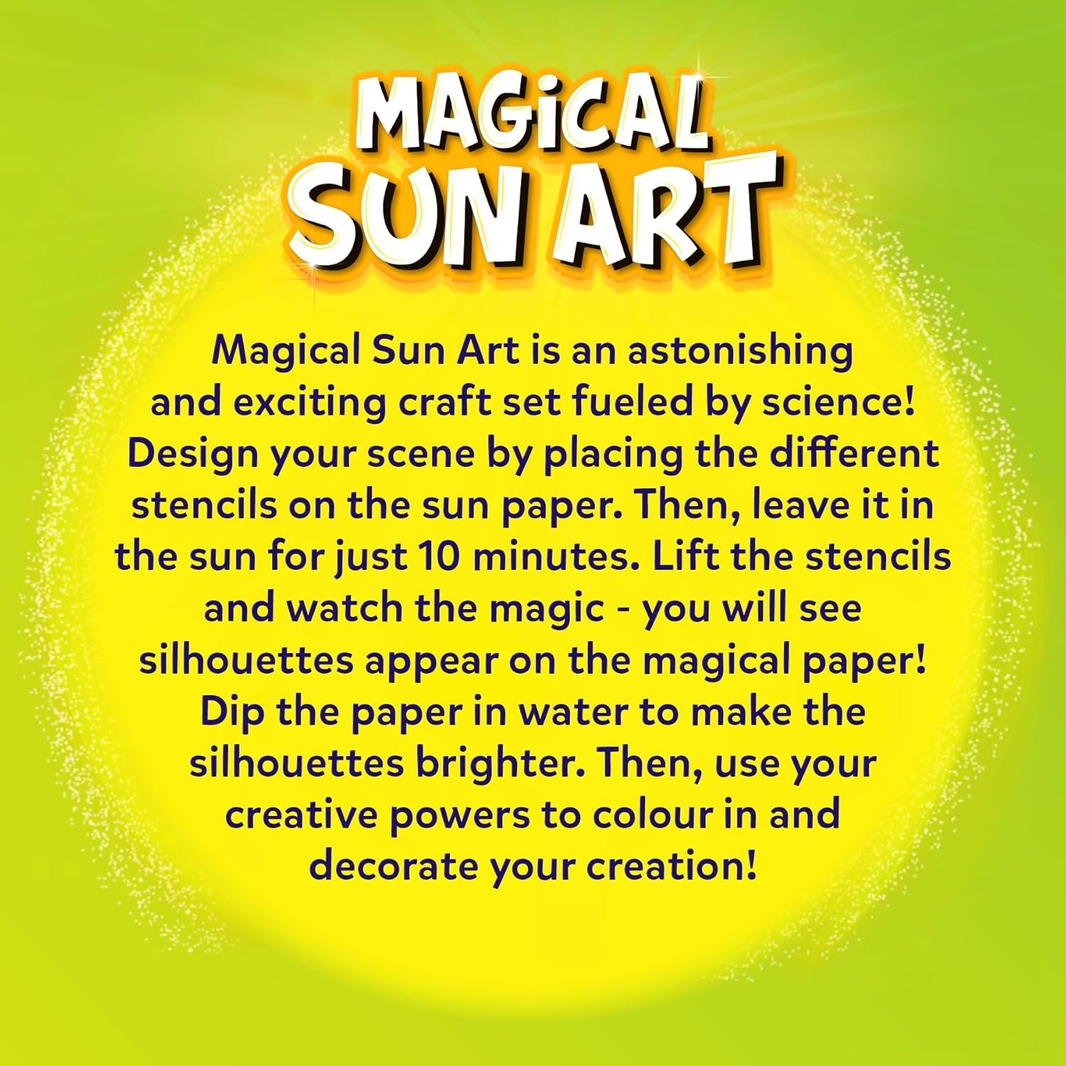 Skillmatics Magical Sun Art Out In Nature Mess-Free DIY STEM Craft Paper Art Kit For Kids Ages 4+