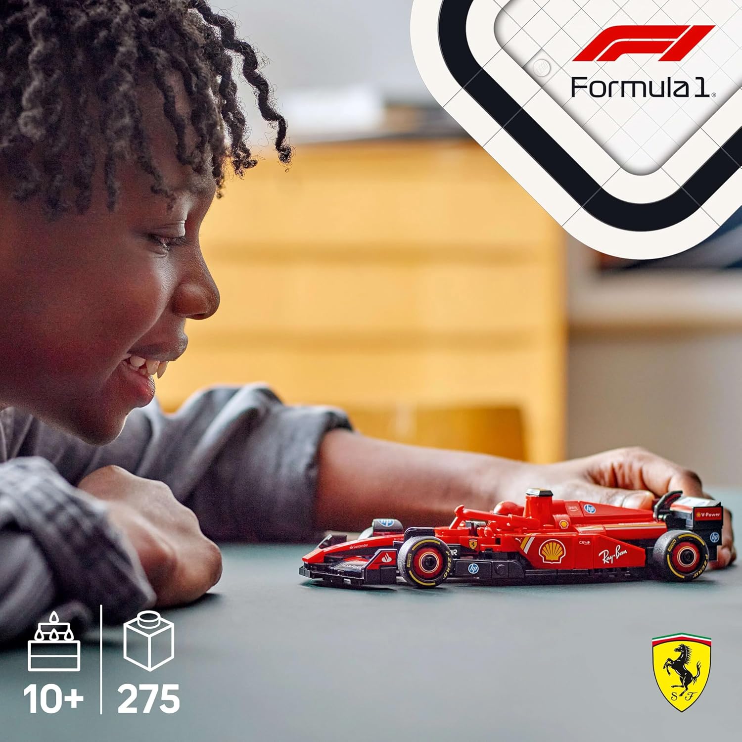 LEGO Speed Champions Ferrari SF-24 F1 Race Car Driver Building Kit For Ages 10+