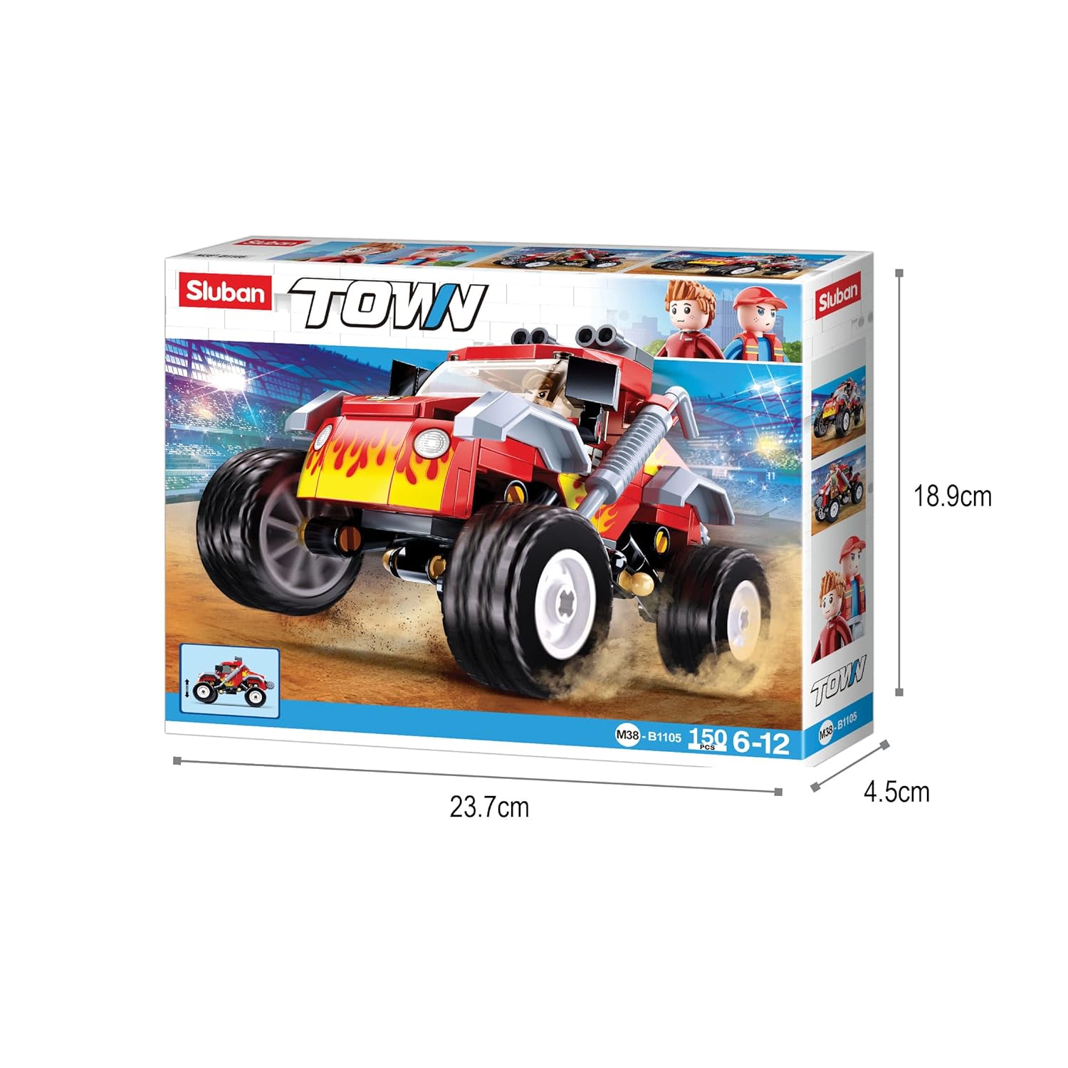 Sluban Town-Off-Road Vehicle Building Blocks For Ages 6+