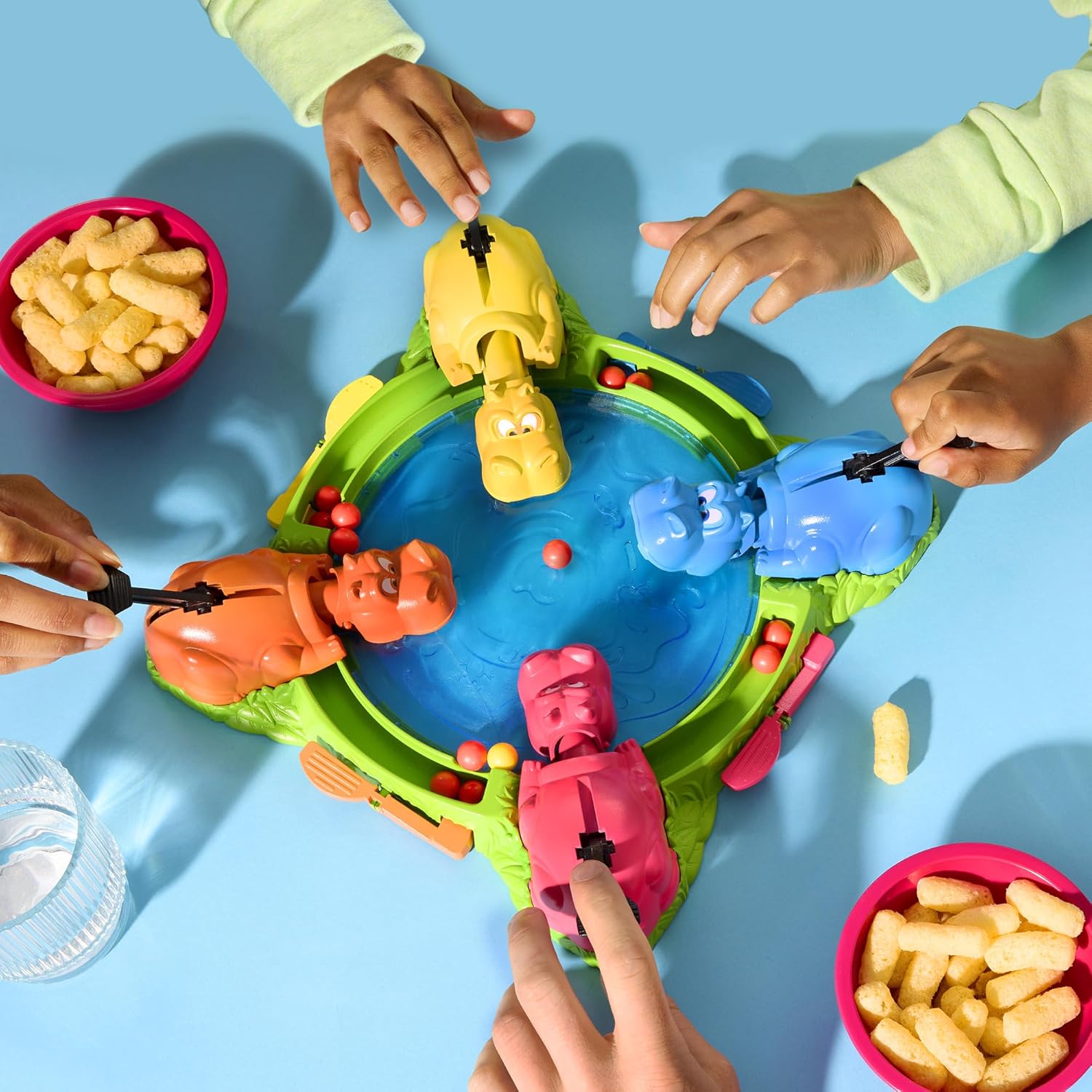 Hasbro Gaming Hungry Hippos Refresh 2 to 4 Players Board Game For Ages 4+