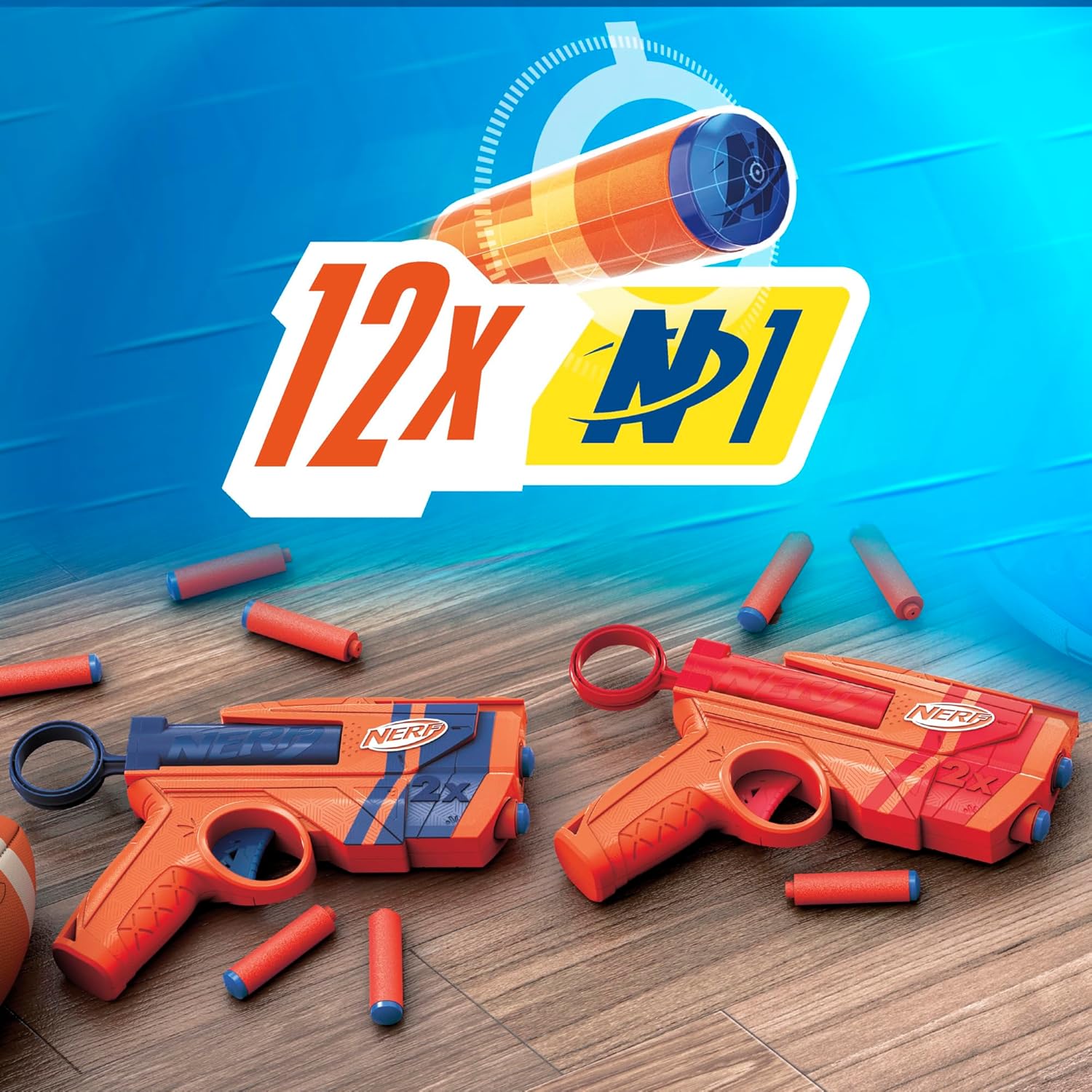 Nerf N Series Duo Pack, Includes 2 Ward Blasters, 12 Nerf N1 Darts Compatible Only with Nerf N Series Blasters, Kids Outdoor Games For Kids Ages 8+