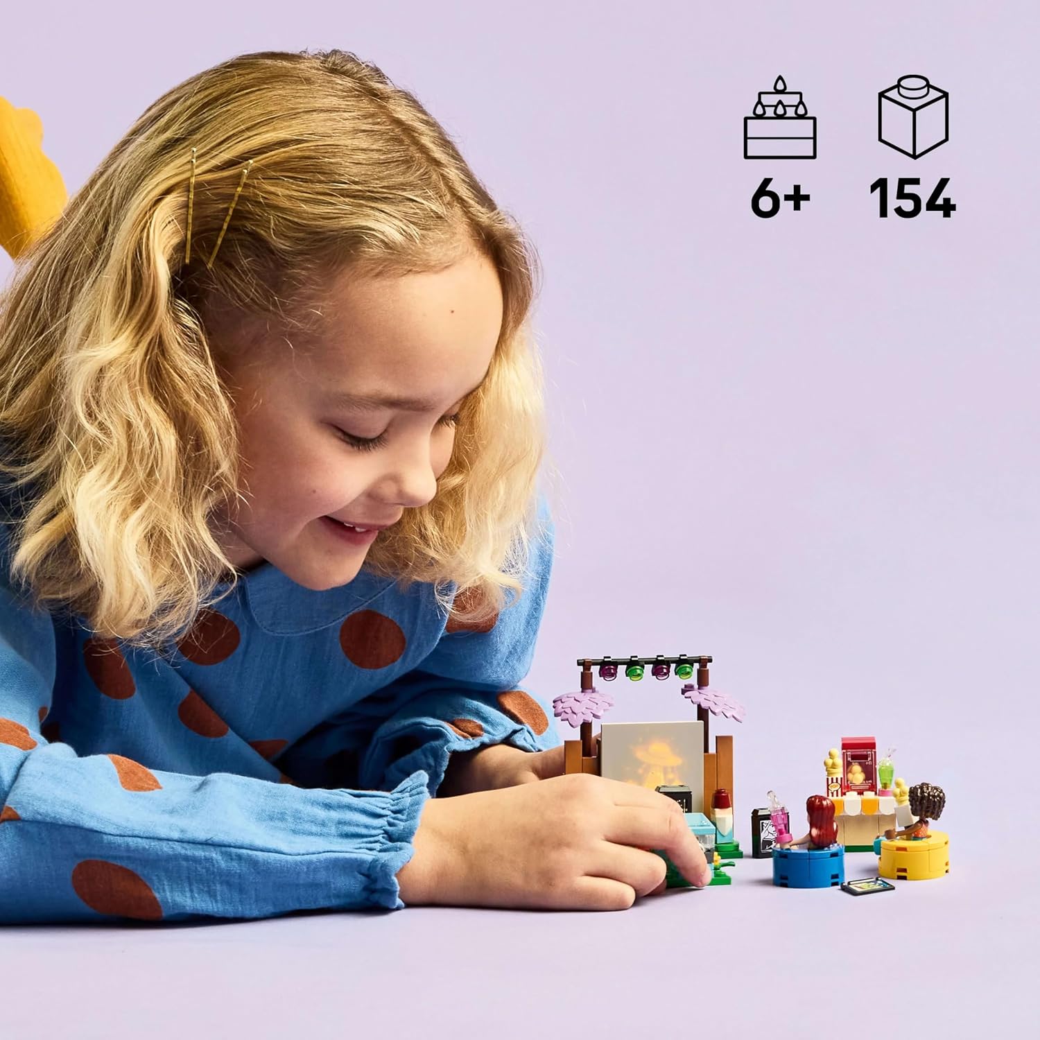 LEGO Friends Friendship Movie Night Pretend-Play Building Kit For Ages 6 Years & Up