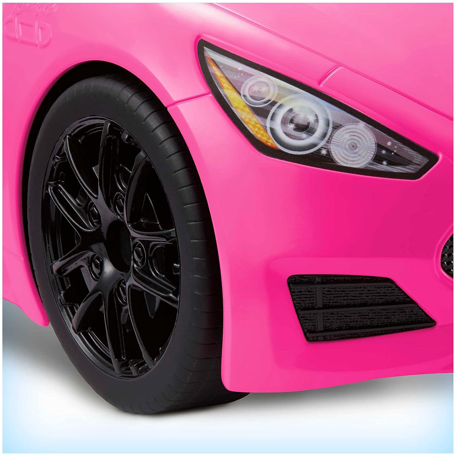 Barbie Convertible 2-Seater Pink Car with Rolling Wheels & Realistic Details Gift for Ages 3 Years and UP