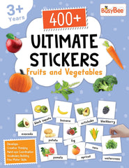 Pegasus 400+ Ultimate Stickers Book - Fruits and Vegetables for 3+ Years Kids