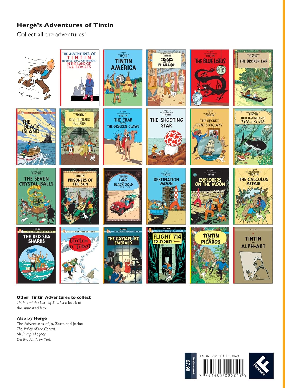 Tintin The Seven Crystal Balls Story Book for ages 7+