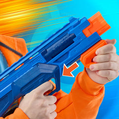 Nerf N Series Double Impact Blaster with 12 Official Nerf N1 Darts Compatible Only with Nerf N1 Blasters Pump Action Priming Ages 8 Years & Up