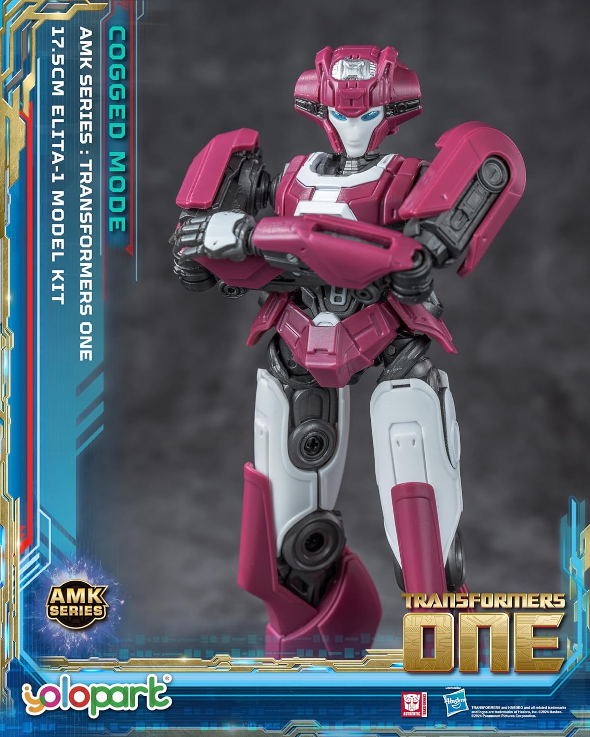 Transformers ONE Elita Cogged Bot Mode Action Figure Kit For Kids and Collectors