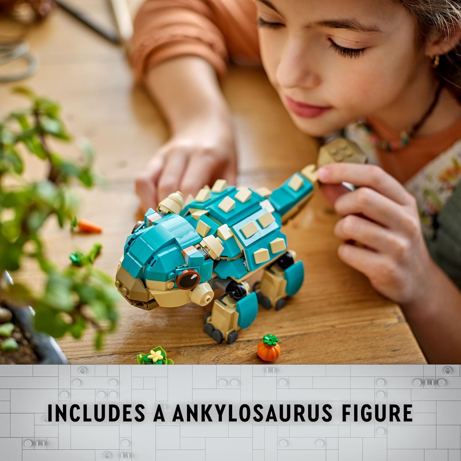 LEGO Jurassic World Baby Bumpy Ankylosaurus Toy Set for Ages 7+