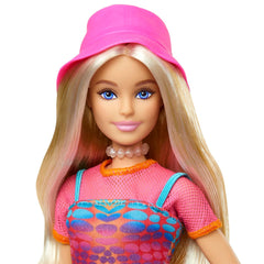 Barbie Pink Passport Italy Doll Set With Clothes & Travel Accessories, Includes Blonde Doll & Food Pieces For Kids Ages 3+