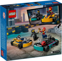 LEGO City Go-Karts and Race Drivers Toy Building Kit for Ages 5+