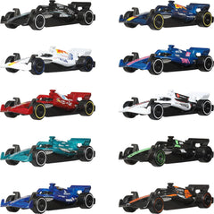 Hot Wheels Formula 1 Set of 10 1:64 Scale Die-Cast Racecars Toy Cars Representing Each 2025 F1 Racing Team