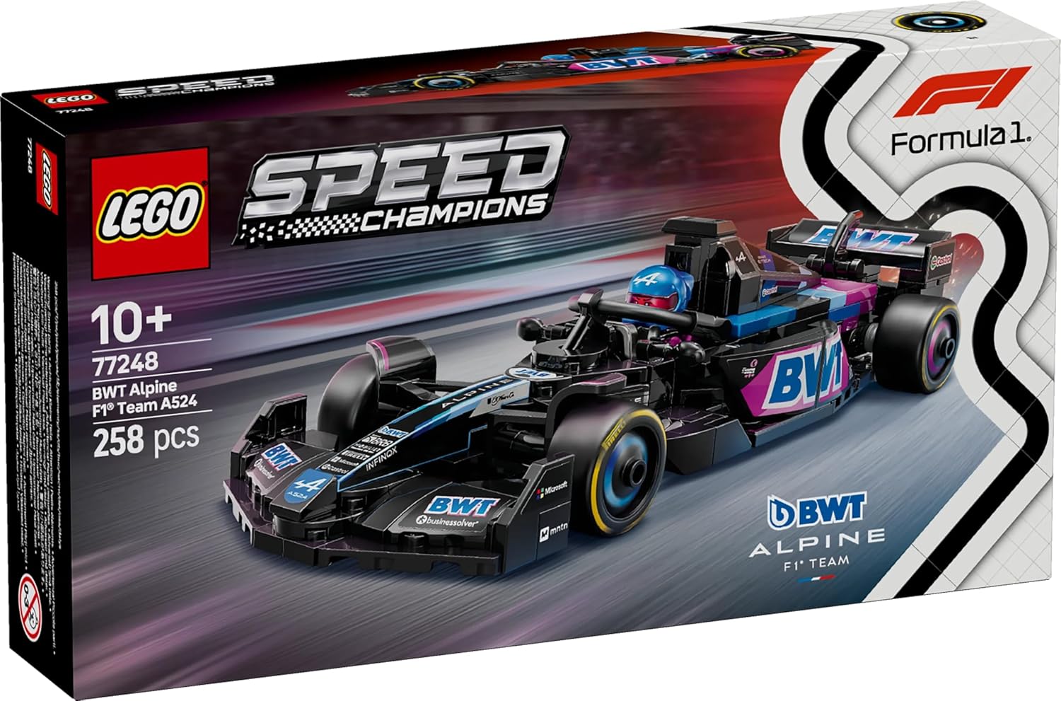 LEGO Speed Champions BWT Alpine F1 Team A524 Race Car Building Kit For Ages 10+