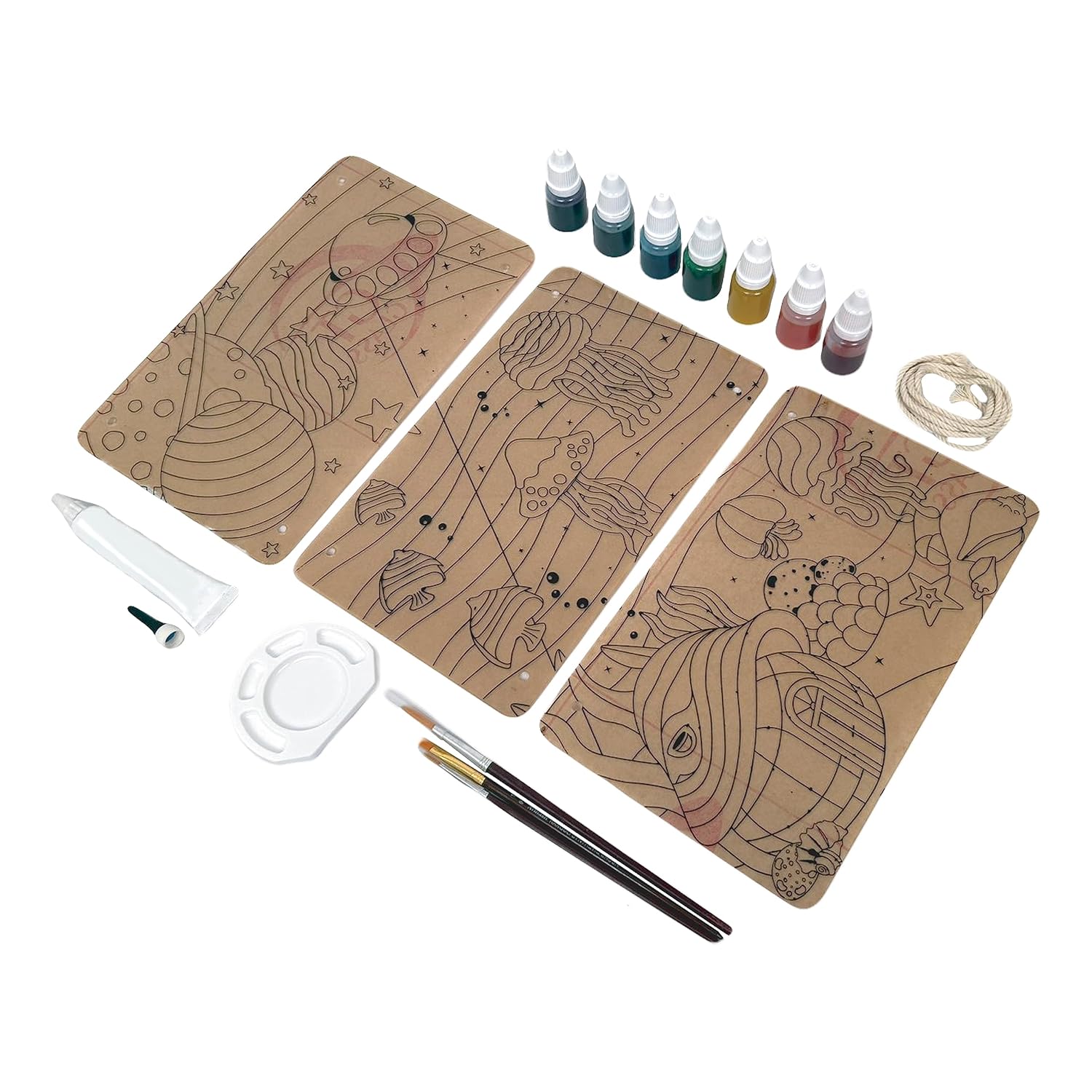 Funskool Handycrafts Glass Painting Deluxe Arts and Crafts Kit for kIds Ages 6 Years and Above