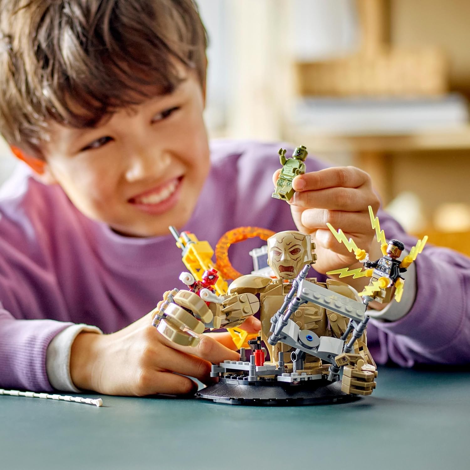 LEGO Marvel Spider-Man vs. Sandman Final Battle Building Kit For Ages 10+