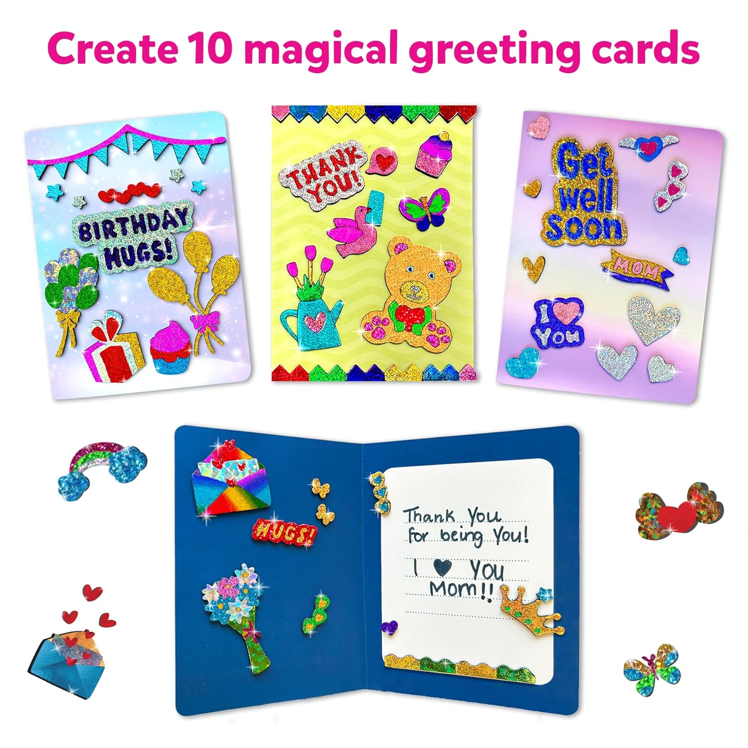 Skillmatics Foil Fun - A Magical Card Making Set Mess-Free Art Craft Kits for Kids Ages 4+