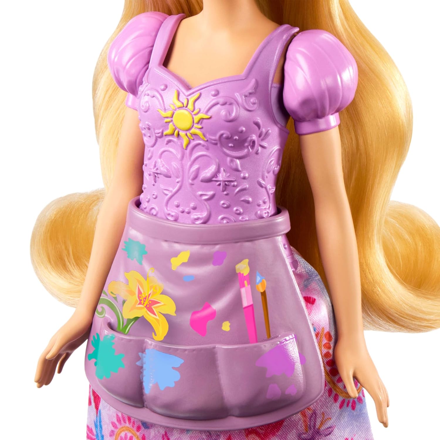 Disney Princess 2-In-1 Stories Rapunzel Fashion Doll With 2 Snap-On Bodices, 2 Skirts & 9 Accessories For Kids Ages 3+