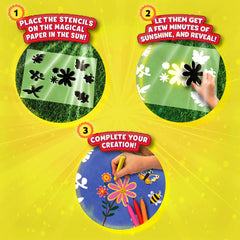 Skillmatics Magical Sun Art Out In Nature Mess-Free DIY STEM Craft Paper Art Kit For Kids Ages 4+