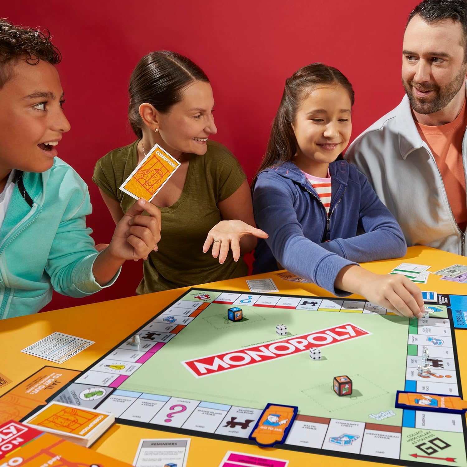 Monopoly Go to Jail Expansion | Add More Fun to Classic Monopoly Game and Play Faster For Kids Ages 8+