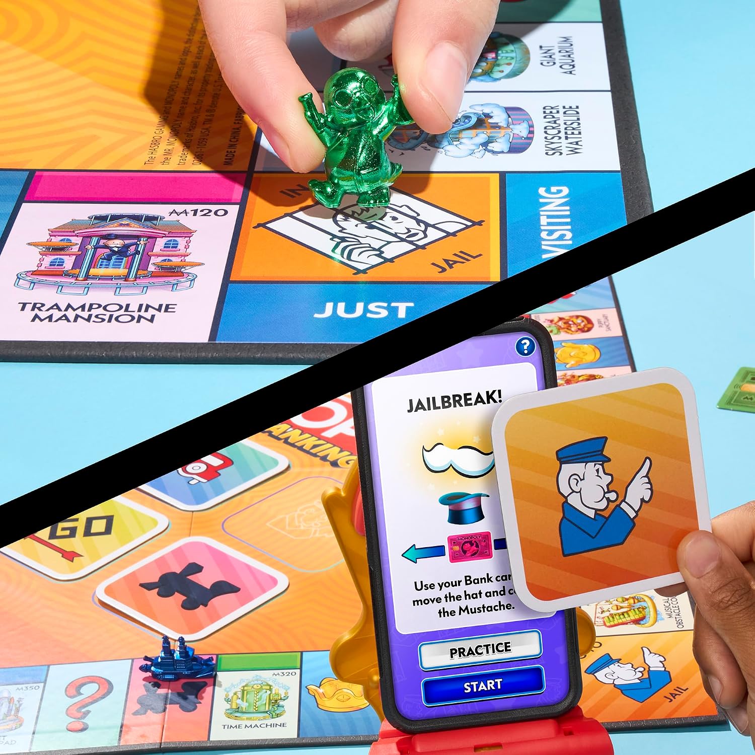 Monopoly App Banking Links to Smart Devices, 2-6 Player Family Board Game for Kids & Adults Ages 8+