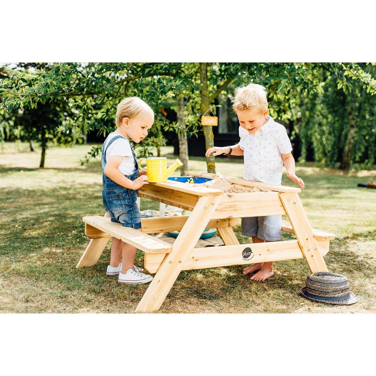 Plum Surfside Wooden Sand and Water Picnic Table