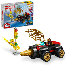 LEGO Marvel Spidey Drill Spinner Vehicle Super Hero Action Building Kit for Ages 4+