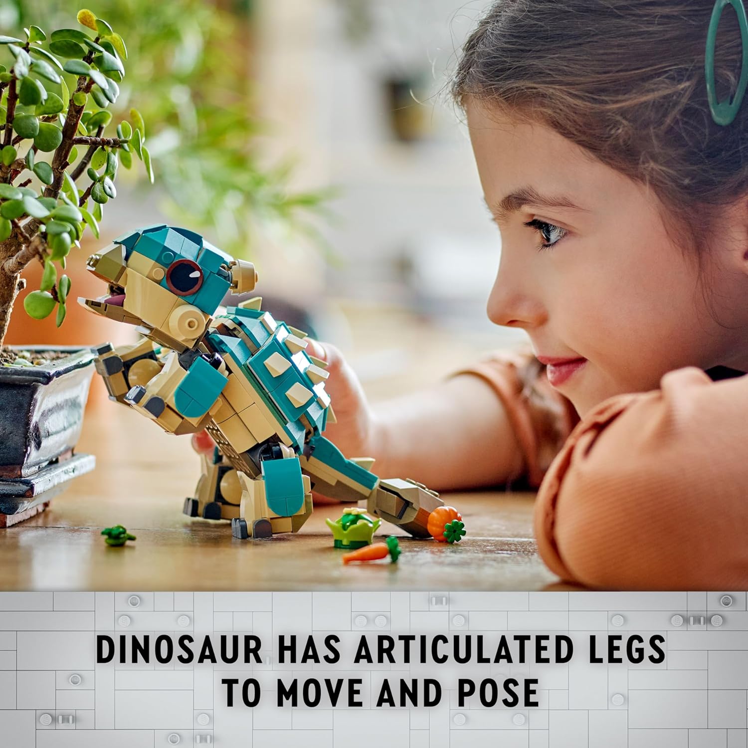 LEGO Jurassic World Baby Bumpy Ankylosaurus Toy Set for Ages 7+