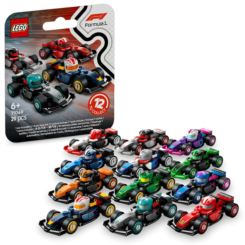 LEGO F1 Collectible Race Cars For Kids and Collectors,Design &amp; Styles May Vary, Any 1 Model