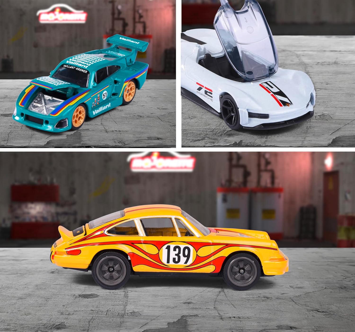 Majorette Porsche Deluxe Car Edition with Collectible Box For Kids & Collectors Styles & Design May Vary