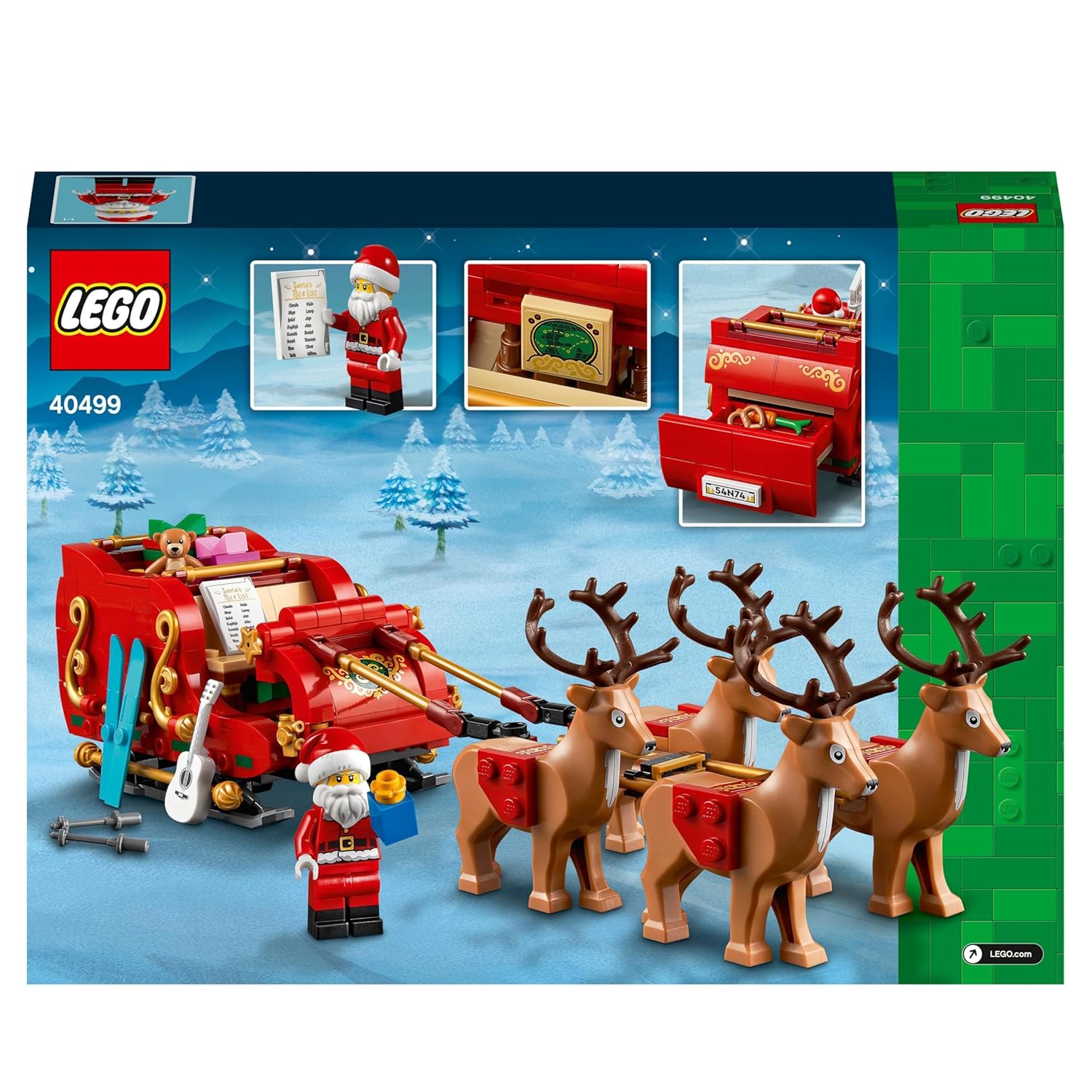 LEGO Santa’s Sleigh Toy Building Kit For Ages 9+