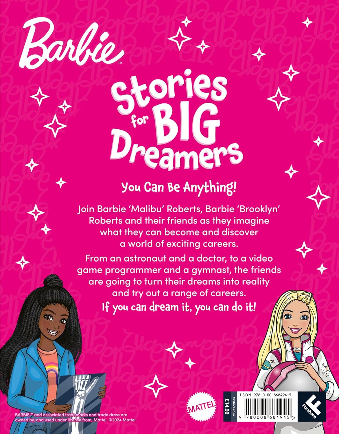Barbie Stories for Big Dreamers Treasury Picture Book for Ages 18 months Above