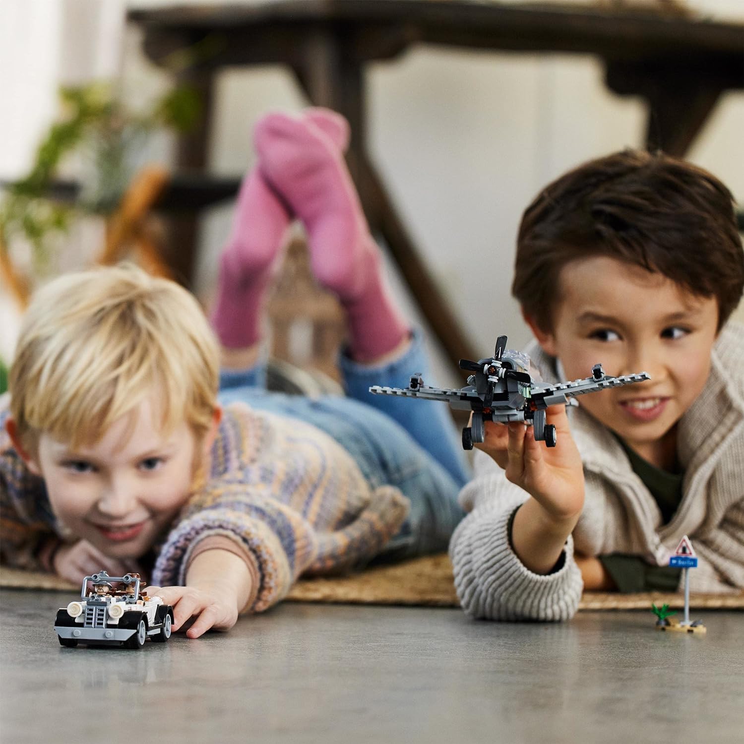 LEGO Indiana Jones Fighter Plane Chase Building Kit for Ages 8+