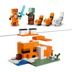 LEGO Minecraft The Fox Lodge Building Kit for Ages 8+
