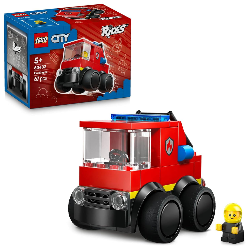 LEGO City Rides – Fire Truck - Mini Car Building Kit For Ages 5 Years & Up