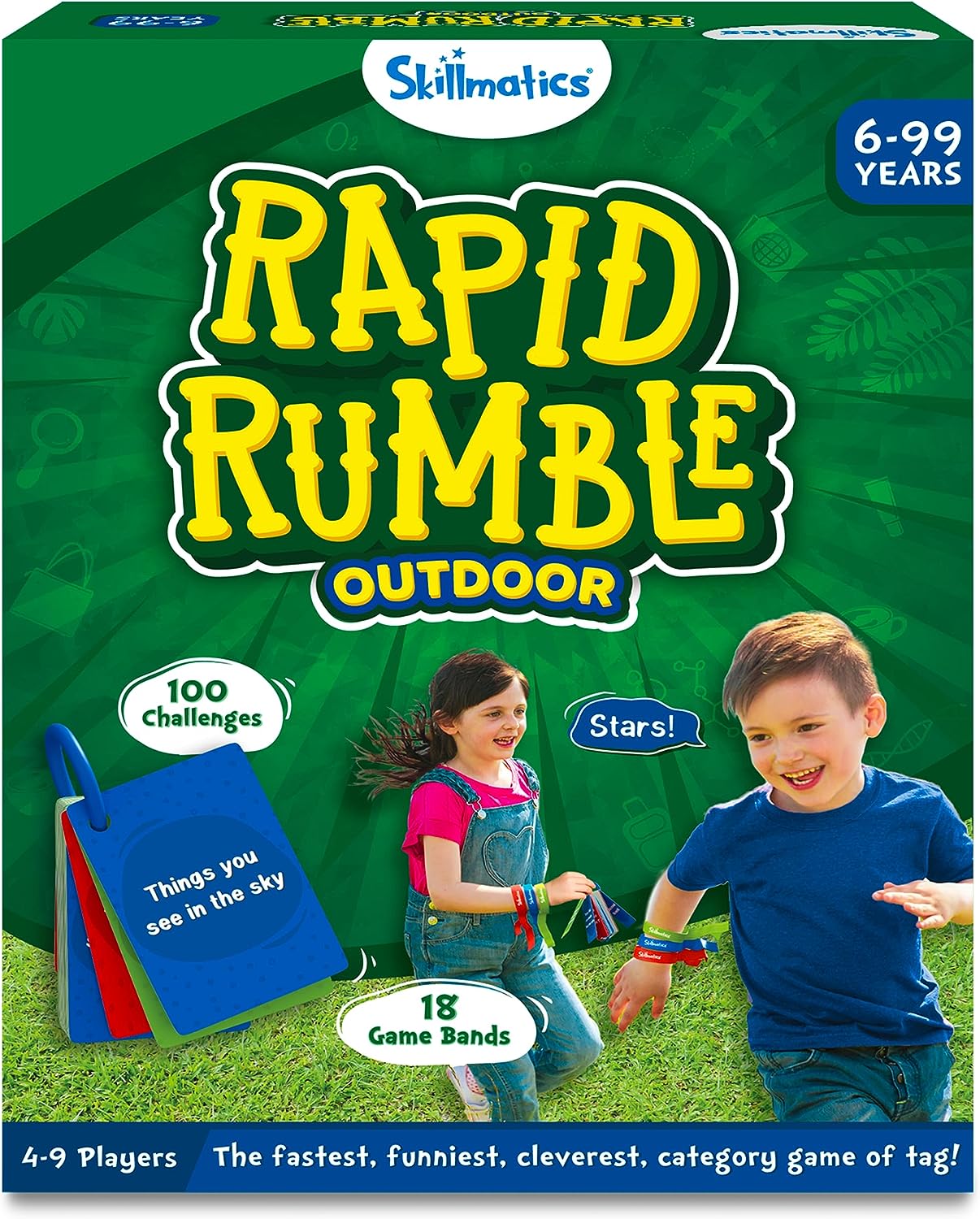 Skillmatics Rapid Rumble Outdoor Edition Game Of Catch for Ages 6 & Up