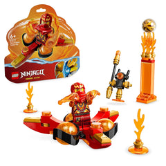 LEGO Ninjago Kai’s Dragon Power Spinjitzu Flip Building Kit for Ages 6+