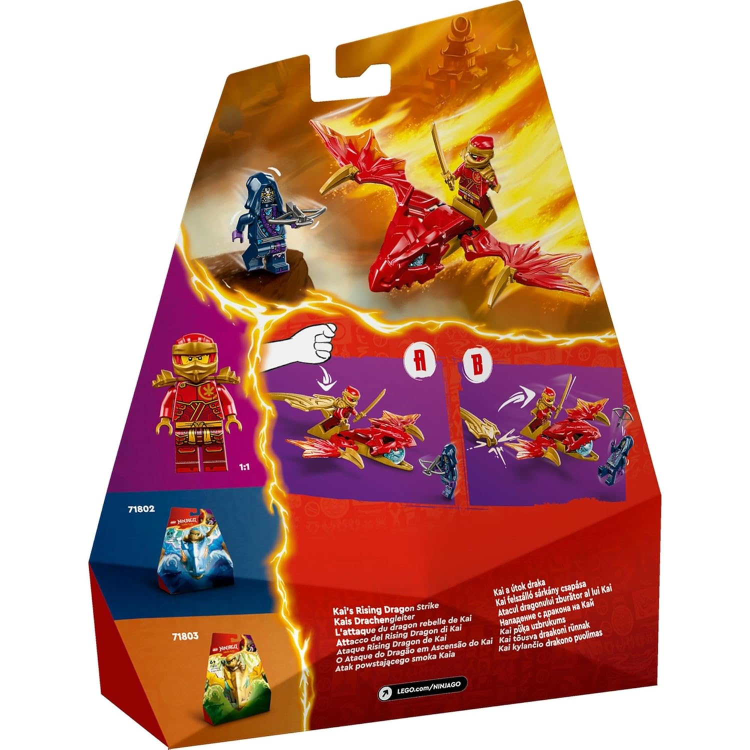 LEGO Ninjago Kai’s Rising Dragon Strike Building Kit For Ages 6+